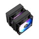 Кулер для процессора Ocypus Delta A62 BK ARGB, 2x120mm ARGB FAN, Top Panel, 6 HEAT PIPES, 4-PIN PWM, 500-2000 RPM, 29DBA, HYDRO BEARING, LGA115X/1200/1700/18XX, AM4/AM5