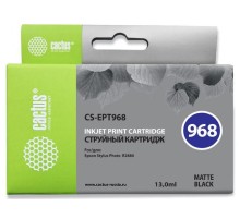 -/ Картридж струйный Cactus CS-EPT968 T0968 черный матовый (13мл) для Epson Stylus Photo R2880