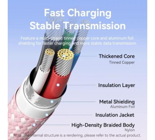 Кабель Vention USB 2.0 CM/CM - 2м. Чёрный 5А PD240W, шт.