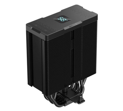 Кулер для процессора DEEPCOOL AG500 DIGITAL BK LGA1700/1200/115X/AM5/AM4 (12шт/кор, TDP 240W, PWM, Fan 120mm, 5 тепл. трубок) RET (R-AG500-BKNDMN-G-2)