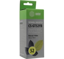 -/ Чернила Cactus CS-GT52Y M0H56AE желтый 100мл для DeskJet GT 5810/5820/5812/5822