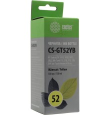 -/ Чернила Cactus CS-GT52Y M0H56AE желтый 100мл для DeskJet GT 5810/5820/5812/5822