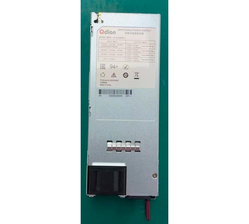 Блок питания серверный/ Server power supply Qdion Model U1A-D2000-J P/N:99MAD12000I1170113 CRPS 1U Module 2000W Efficiency 94+, Gold Finger (option), Cable connector: C14 Блок питания серверный/ Server power supply Qdion Model U1A-D2000-J P/N:99MAD12000I1170113 CRPS 1U Module 2000W Efficiency 94+, Gold Finger (option), Cable connector: C14