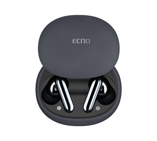 Tecno Беспроводные Bluetooth наушники TU01 серый/grey Tecno Беспроводные Bluetooth наушники TU01 серый/grey