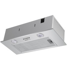 ВЫТЯЖКА HOMSair Camelia Power 60 Inox/ полновстраиваемая, кнопочное управление, 3 скорости, 580 м3/ч, до 30 м2, 52 дБ, светодиодное LED-освещение, угольный фильтр CF02X 1 шт., ШхВхД: 650х172х260 мм, нержавеющая сталь