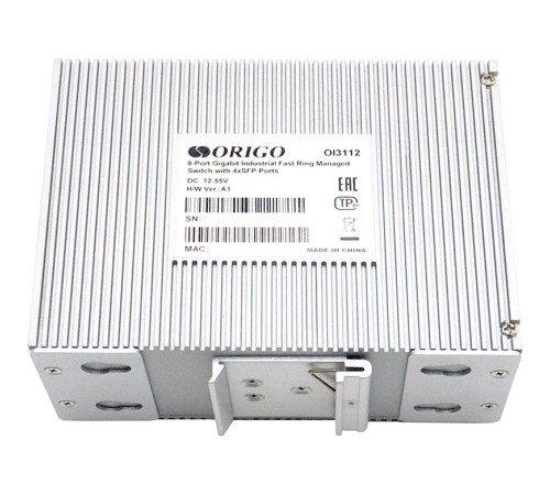 Коммутатор/ Managed L2 Industrial Fast Ring Switch 8x1000Base-T, 4x1000Base-X SFP, Surge 4KV, -40 to 75°C