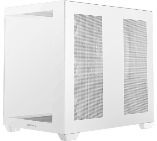 корпус Deepcool CG530 4F WH без БП, боковое окно (панорама), 3x120мм ARGB Reverse вентилятора на боковой стенке, 1x120мм ARGB вентилятор сзади, белый, ATX