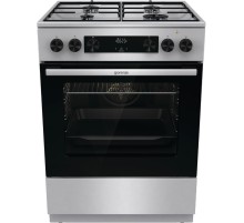 Плита GORENJE/ Тип плиты: комбинированная, Тип варочной поверхности: газовая, Цвет: нержавеющая сталь, Гриль: Есть, Ширина, см: 60