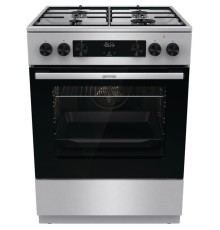 Плита GORENJE/ Тип плиты: комбинированная, Тип варочной поверхности: газовая, Цвет: нержавеющая сталь, Гриль: Есть, Ширина, см: 60