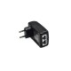 PoE-инжектор Fast Ethernet/ PoE-инжектор Fast Ethernet на 1 порт. Совместим с оборудованием PoE IEEE 802.3af. Мощность PoE на порт - до 15.4W. Напряжение PoE - 50V(конт. 4,5(+); 7,8(-)). Порты: вх. - 1 x RJ45(10/100 Base-T), вых. 1 x RJ45(10/100 Base-T, P