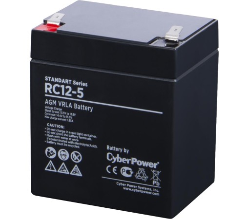 Аккумуляторная батарея SS CyberPower RC 12-5 / 12 В 5 Ач Аккумуляторная батарея SS CyberPower RC 12-5 / 12 В 5 Ач
