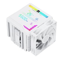 Кулер для процессора/ CPU Cooler Thermalright Peerless Assassin 140 Digital White (4-pin PWM, 165mm, Ni/Cu, 6x6mm, 1x120mm + 1x140mm, 82.CFM, 29.6dBA, 1850RPM, S: 1200, 1700, 1851, 115X, 2011, 2066, AM4, AM5, white)