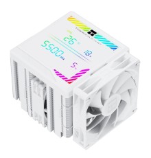 Кулер для процессора/ CPU Cooler Thermalright Peerless Assassin 140 Digital White (4-pin PWM, 165mm, Ni/Cu, 6x6mm, 1x120mm + 1x140mm, 82.CFM, 29.6dBA, 1850RPM, S: 1200, 1700, 1851, 115X, 2011, 2066, AM4, AM5, white)