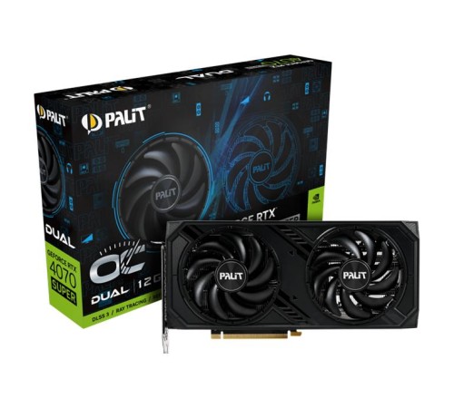 Видеокарта PALIT NED407SS19K9-1043D RTX4070 SUPER DUAL OC 12GB GDDR6X 192bit 3-DP HDMI Видеокарта PALIT NED407SS19K9-1043D RTX4070 SUPER DUAL OC 12GB GDDR6X 192bit 3-DP HDMI