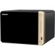 Сетевое хранилище без дисков/ SMB QNAP TS-664-8G NAS 6 HDD trays, 4-core Intel Celeron N5105/N5095 2.0-2.9 GHz, 8 GB RAM , 2x2.5 Gigabit Ethernet , 2xUSB 3.2 Gen 2 (10Gbps), 2xUSB 2.0 port, 1xHDMI, 2xM.2 PCIe Gen 3 x1 slots