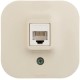 Quteo Розетка RJ45 кат.5е UTP, сл.кость