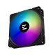 Вентилятор для корпуса ZALMAN ZM-AF120 ARGB BLACK, 120x120x25mm, 4-PIN PWM, 600-2000 RPM, 29,7 DBA MAX, HYDRO BEARING