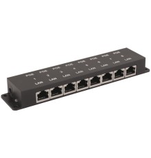 Инжектор/ OSNOVO Пассивный PoE-инжектор Fast Ethernet на 8 портов