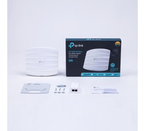 Точка доступа/ V4 AC1350 MU-MIMO Gb Ceiling Mount Access Point, 802.11a/b/g/n/ac wave 2, 802.3af Standard PoE and Passive PoE (Passive POE Adapter included), 1 10/100/1000Mbps hidden LAN port Точка доступа/ V4 AC1350 MU-MIMO Gb Ceiling Mount Access Point, 802.11a/b/g/n/ac wave 2, 802.3af Standard PoE and Passive PoE (Passive POE Adapter included), 1 10/100/1000Mbps hidden LAN port