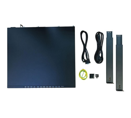 Коммутатор/ Управляемый L3 коммутатор, 24х10GBase-X SFP+, 2х100GBase-X QSFP28, консольный порт RJ-45, комплект для установки в 19" стойку