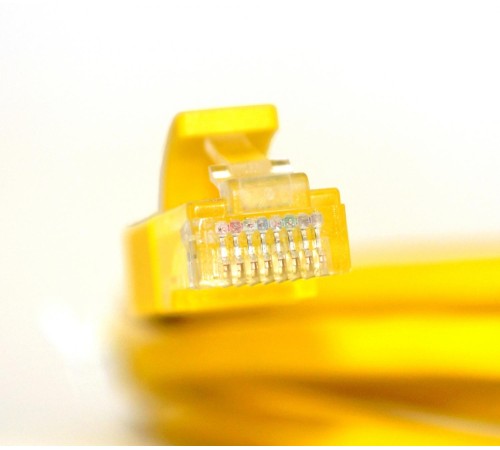 Greenconnect Патч-корд прямой 0.5m, UTP кат.5e, желтый, позолоченные контакты, 24 AWG, литой, GCR-LNC02-0.5m, ethernet high speed 1 Гбит/с, RJ45, T568B Greenconnect Патч-корд прямой 0.5m, UTP кат.5e, желтый, позолоченные контакты, 24 AWG, литой, GCR-LNC02-0.5m, ethernet high speed 1 Гбит/с, RJ45, T568B