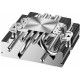 Кулер для процессора PCCooler RC400-37, Low Profile, 75mm FAN, 4 HEAT PIPES, 4-PIN PWM, 2000-4000 RPM, 39 DBA, FDB BEARING, LGA 1851/1700/1200/115X, AMD AM5/AM4