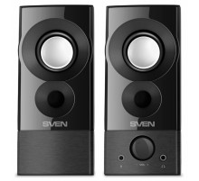 SVEN 357, чёрный, USB, акустическая система 2.0, мощность 2x3 Вт(RMS)