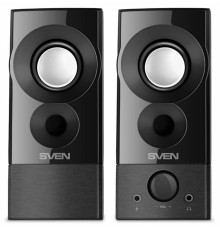 SVEN 357, чёрный, USB, акустическая система 2.0, мощность 2x3 Вт(RMS)