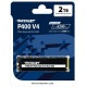 Твердотельный накопитель Patriot SSD P400 V4 2TB M.2 2280 NVMe PCIe 4.0 x4 R6200/W5200 TBW 640TB 3D NAND with HS