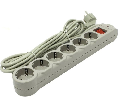Сетевой фильтр Defender DFS 605 5 м, 6 розеток/ Surge Protector Defender DFS 605 5m, 6 outlets
