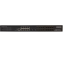 Коммутатор/ OSNOVO Управляемый (L2+) гигабитный коммутатор, 18*SFP 1000 Base-X, 8 *10/100/1000 Base-T