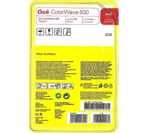 Тонер-картридж/ Oce ColorWave 500 Yellow, 500g Тонер-картридж/ Oce ColorWave 500 Yellow, 500g