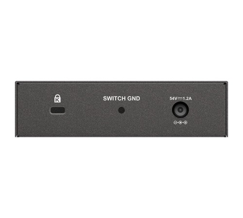 Коммутатор/ Неуправляемый PoE-коммутатор, 5x1000Base-T (4x1000Base-T PoE), PoE-бюджет 60 Вт, корпус металл