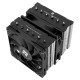 Кулер для процессора/ CPU Cooler Thermalright Royal Knight 120 SE (4-pin PWM, 155mm, Ni/Cu, 6x6mm, 2x120mm, 66.17CFM/59CFM, 25.6dBA/26.1dBA, 1500RPM/1800RPM, S: 1200, 1700, 1851, 115X, AM4, AM5, silver, black)