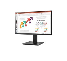 Монитор LCD 23.8'' 16:9 1920х1080(FHD) IPS, 75 Hz, 250 cd/m2, 1000:1, 5ms, VGA, HDMI, DP, Height adj, Pivot, Tilt, Swivel, 2Y, Black (Вскрытая упаковка)