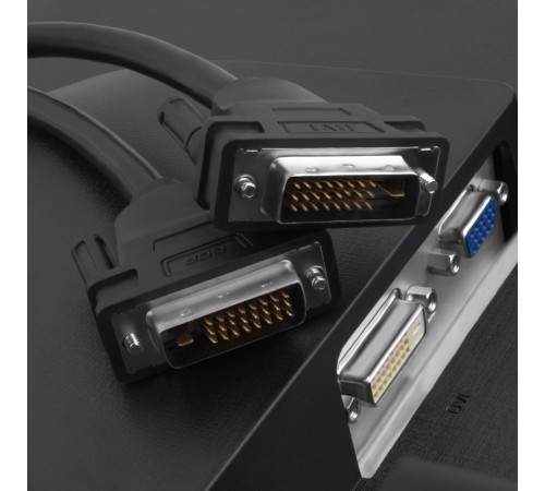 Greenconnect Кабель DVI-D 10.0m, черный, позолоченные контакты, ферритовое кольцо, OD 8.5mm, 28/28 AWG, DVI/DVI, 25M/25M, GCR-DM2DMC2-10.0m, двойной экран Greenconnect Кабель DVI-D 10.0m, черный, позолоченные контакты, ферритовое кольцо, OD 8.5mm, 28/28 AWG, DVI/DVI, 25M/25M, GCR-DM2DMC2-10.0m, двойной экран