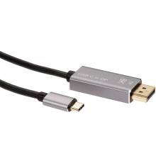 Кабель-адаптер/ Кабель-адаптер USB Type-Cm --> DP1.4v (m) 8K@60Hz, 1.8m , Alum Shell,VCOM <CU480MC-1.8M>