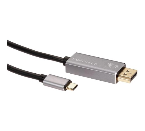 Кабель-адаптер/ Кабель-адаптер USB Type-Cm --> DP1.4v (m) 8K@60Hz, 1.8m , Alum Shell,VCOM <CU480MC-1.8M> Кабель-адаптер/ Кабель-адаптер USB Type-Cm --> DP1.4v (m) 8K@60Hz, 1.8m , Alum Shell,VCOM <CU480MC-1.8M>