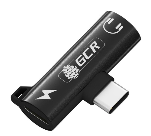 GCR Переходник USB Type C > 3.5mm mini jack + TypeC с отверстием для шнура, черный, GCR-53598 GCR Переходник USB Type C > 3.5mm mini jack + TypeC с отверстием для шнура, черный, GCR-53598