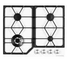 Встраиваемая варочная панель Kuppersberg/ Газ, 60 см, 4 конфорки, белый цвет