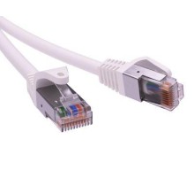Патч-корд экранированный CAT5E F/UTP 4х2, LSZH, белый, 3.0м