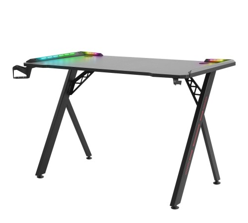 Defender Игровой стол Gamer RGB,подвес круж+гарн.,черн,120