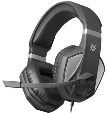 Defender Игровая гарнитура Zeyrox черный+серый, кабель 1.8 м