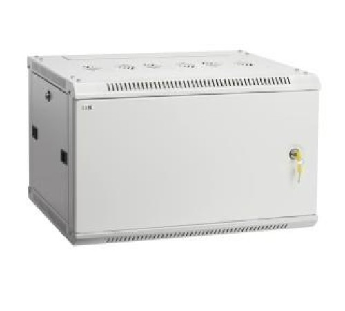 Шкаф LINEA W 6U 600x600 мм дверь металл, RAL7035