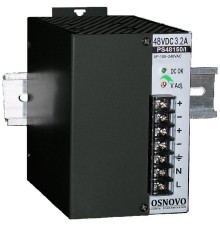 Блок питания/ OSNOVO Промышленный блок питания. DC48V, 3.2A (150W). Диапазон входных напряжений: AC195-265V