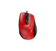 Мышь DX-150X, USB, G5, красная/чёрная (red, optical 1000dpi, подходит под правую руку) (Мятая упаковка)