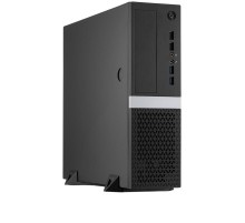 Корпус без блока питания/ Case Foxline mATX Desktop FL-211 mATX case, black, w/o PSU, w/2xUSB2.0+2xUSB3.0, NO pwr cord, w/ 8cm FAN