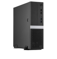 Корпус без блока питания/ Case Foxline mATX Desktop FL-211 mATX case, black, w/o PSU, w/2xUSB2.0+2xUSB3.0, NO pwr cord, w/ 8cm FAN