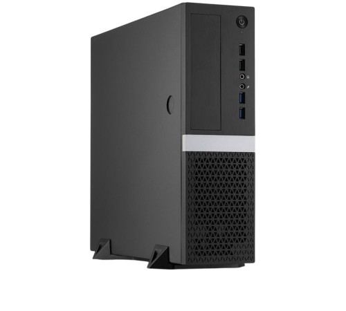 Корпус без блока питания/ Case Foxline mATX Desktop FL-211 mATX case, black, w/o PSU, w/2xUSB2.0+2xUSB3.0, NO pwr cord, w/ 8cm FAN