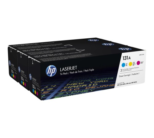 Тонер-картридж набор из 3 шт/ HP 131A CYM Tri-Pack Laserjet Toner Cartridge Тонер-картридж набор из 3 шт/ HP 131A CYM Tri-Pack Laserjet Toner Cartridge
